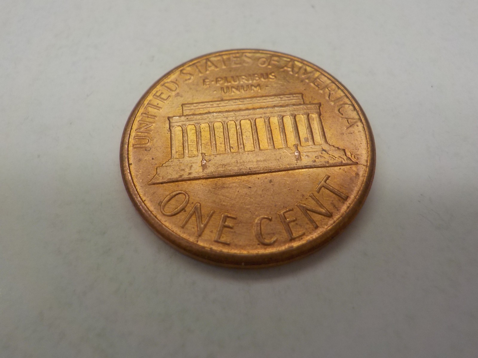TWO ERRORS, 1986-P LINCOLN MEMORIAL CENT RD DIE CRACK & DDR P-274