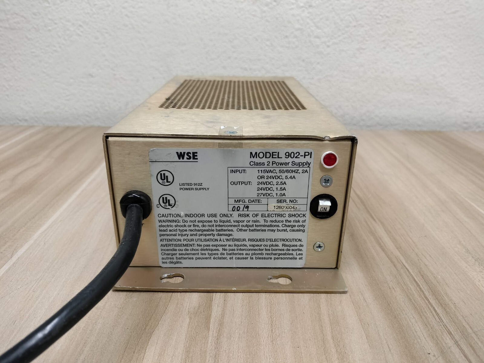 WSE WESTINGHOUSE MODEL 902-PI CLASS 2 POWER SUPPLY