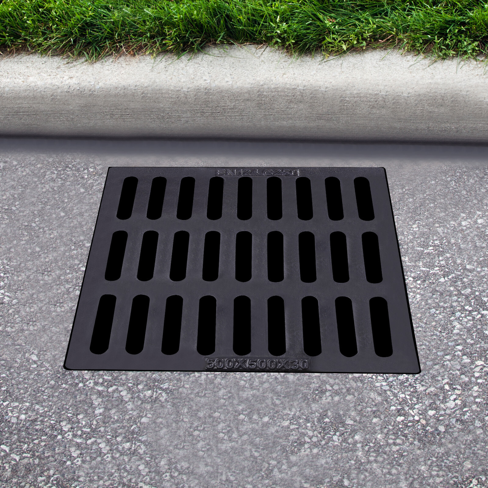 Cast Iron Drain Grate Outdoor Drain Cover Heavy Duty Sewer Cover To Block Debris