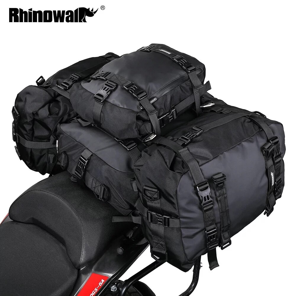 Rhinowalk Motorcycle Motocross Rear Seat Bag 10L 20L 30L Waterproof Luggage Pack