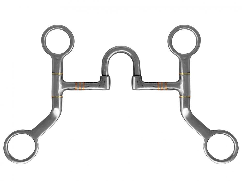 Western Bit Stainless Steel High Port Correction Horse Show Bit w/ 5" Mouth