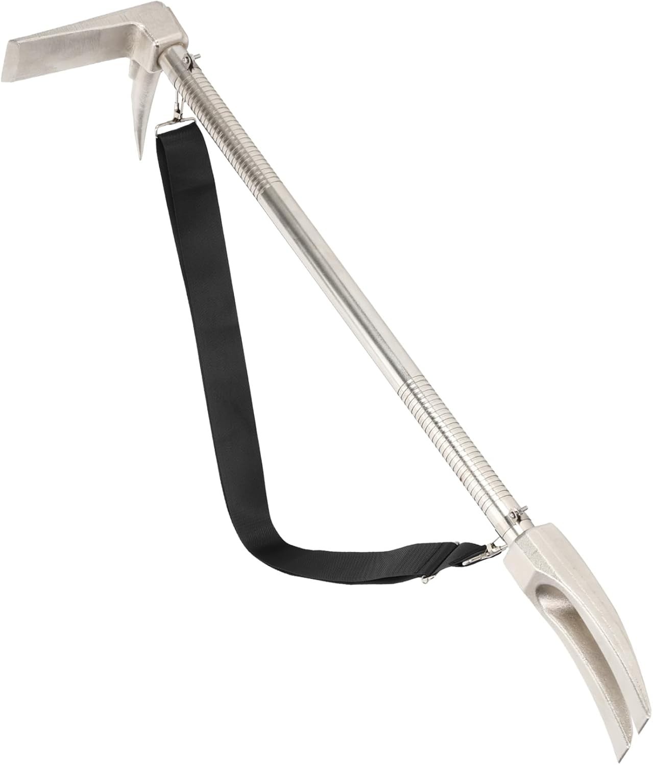 30-Inch Steel Halligan Bar Firefighter Forced Entry Tool, Heavy Duty Emergency