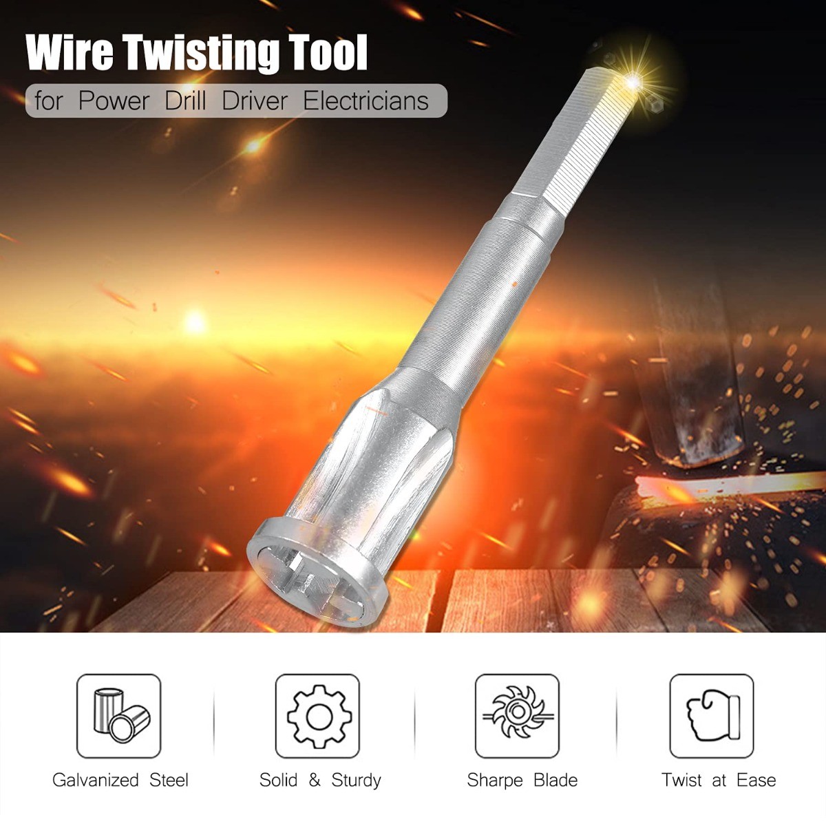 Power Drill Drivers Wire Twisting Tool, 1PCS for Home Workshop