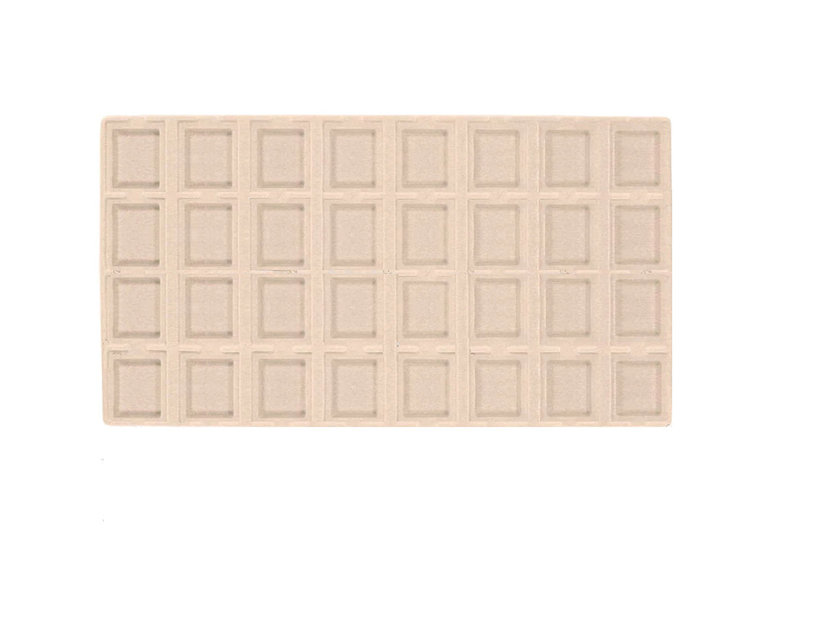 5 Beige 32 Slot Puff Earring Cards Showcase Display Tray Inserts