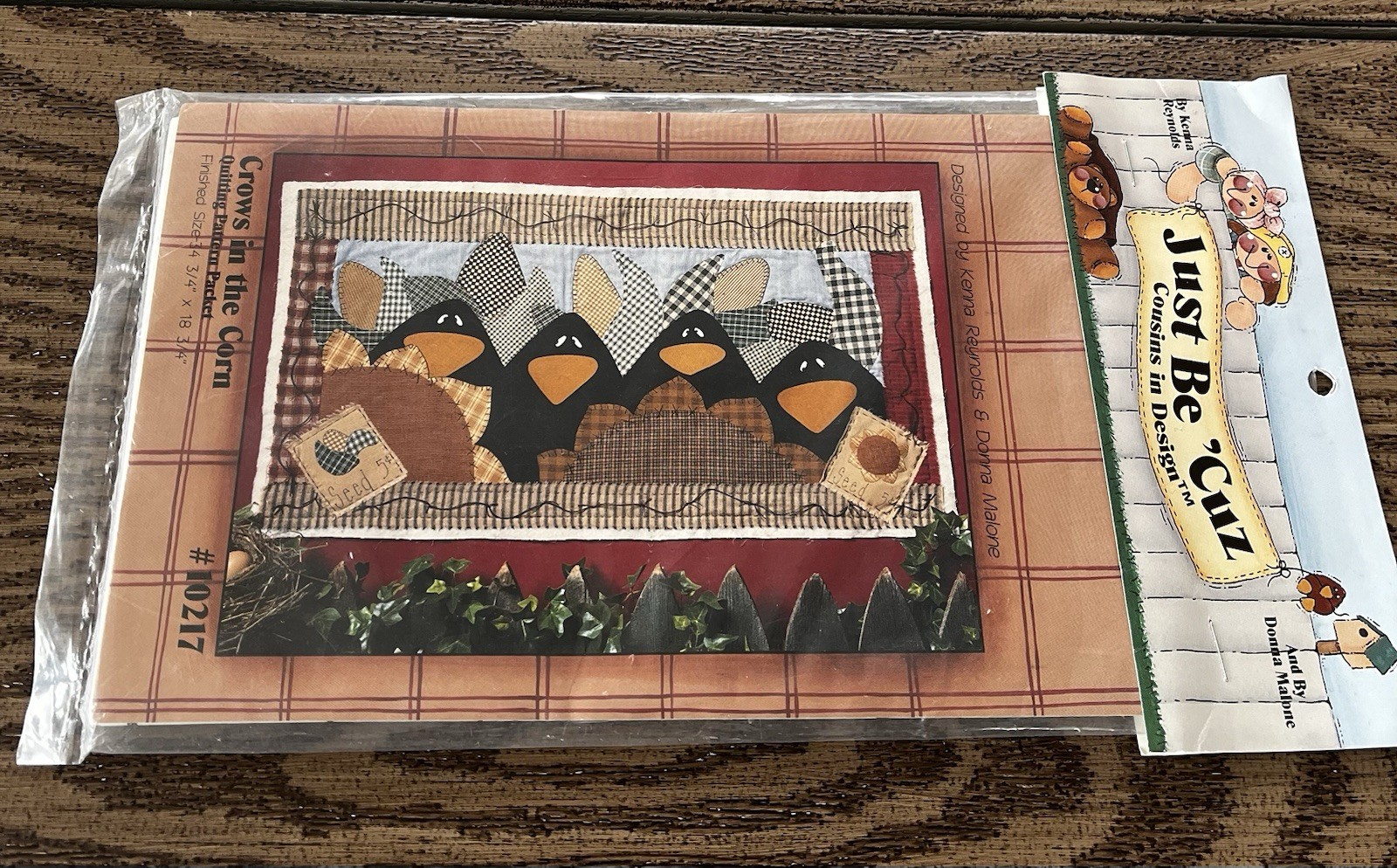JUST BE 'CUZ Cousins in Design CROWS IN CORN Quilting Pattern 10217 NEW