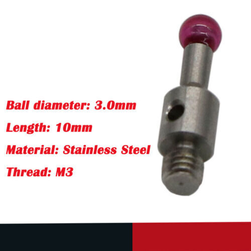 ROMER Touch Probe 3 Ruby Ball M3 Thread L10mm Stylus for TESA/Hexagon CMM