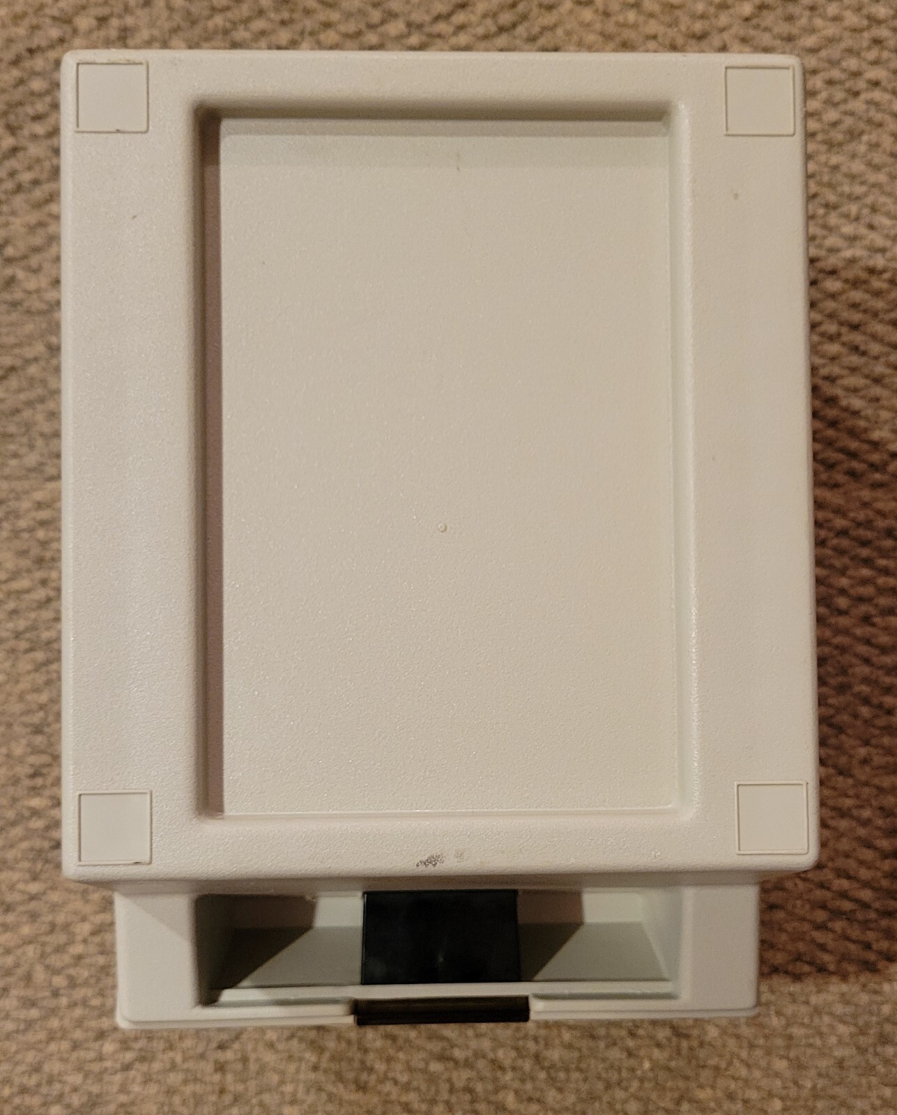 ALLSOP 5.25" Floppy Disk Storage Box w/dividers Case 80s 90s Tech Computer Retro