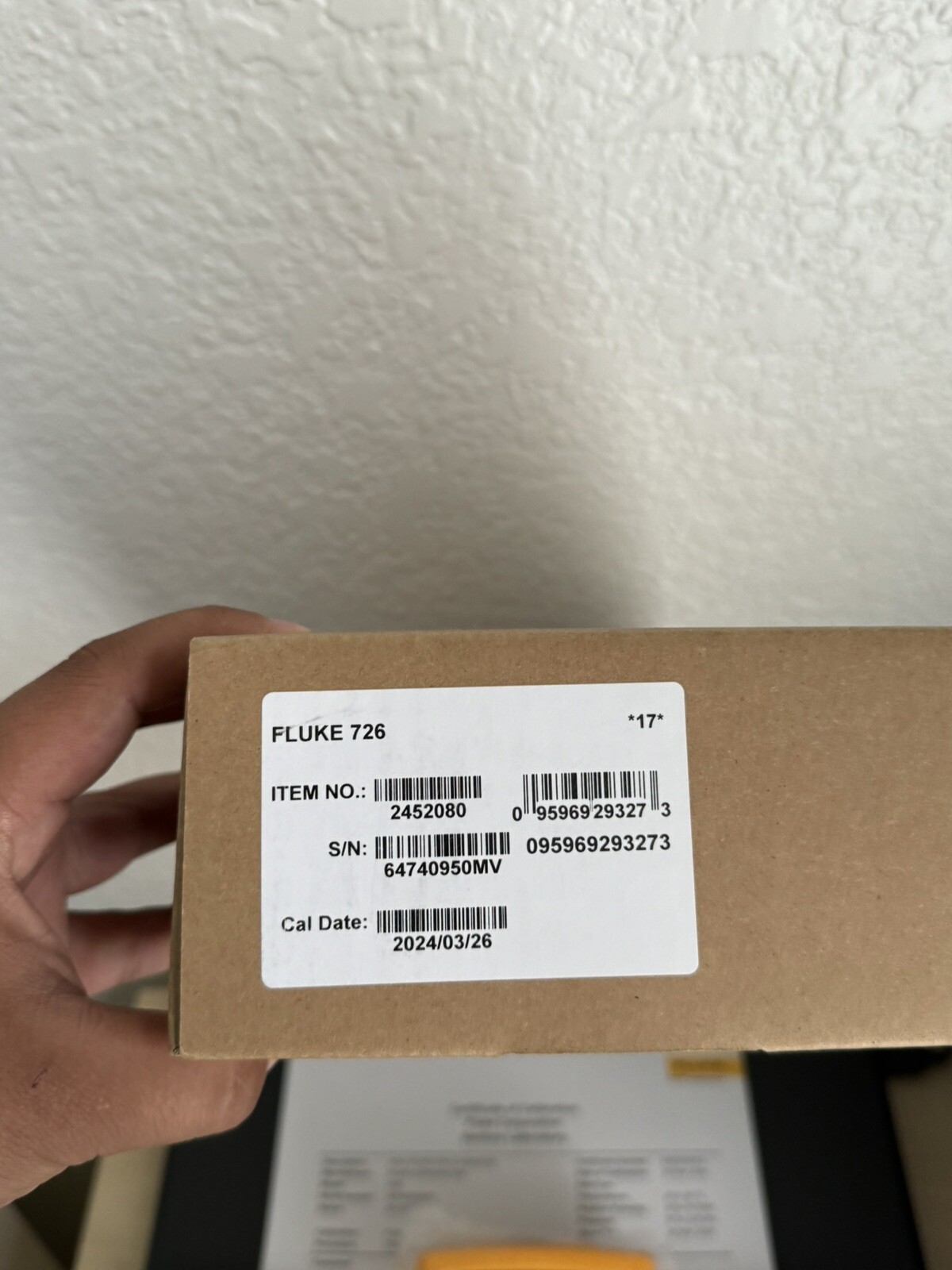 FLUKE 726 PRECISION MULTIFUNCTION CALIBRATOR fast ship via FedEx/DHL/UPS