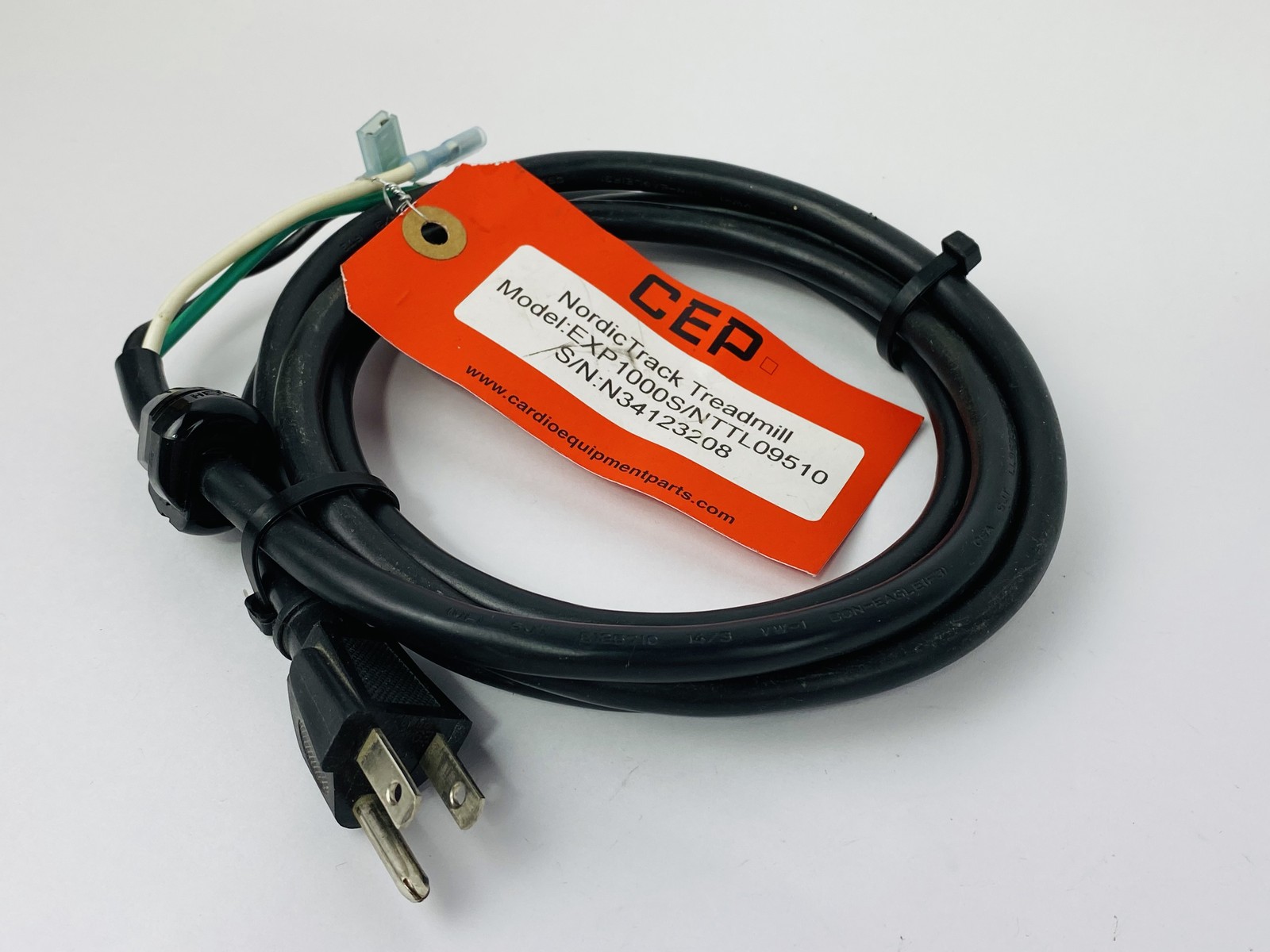 NordicTrack EXP1000S Treadmill AC Power Supply Cable Line Cord (SC253)