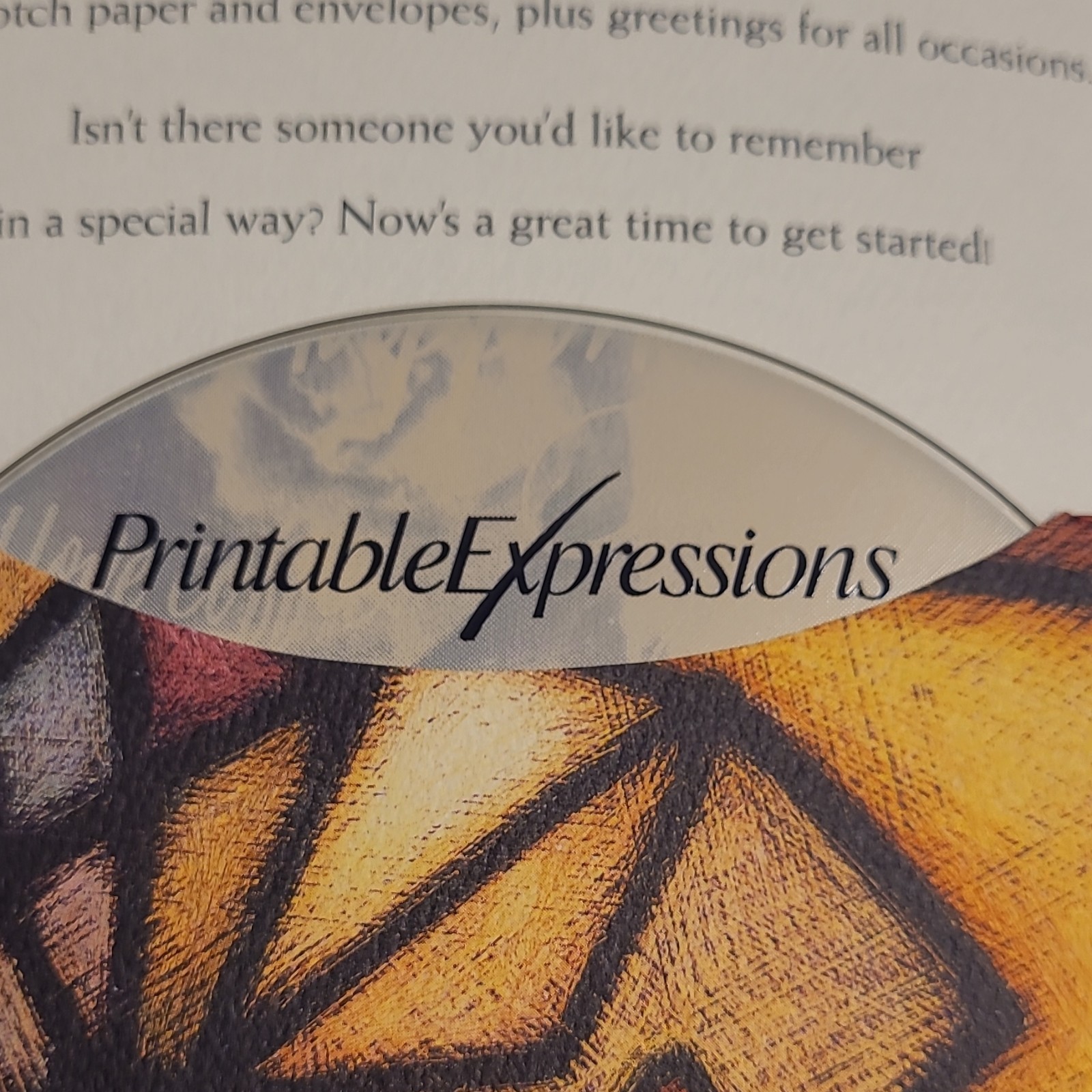 Hewlett-Packard Printable Expressions Special Edition Greeting Cards CD-ROM