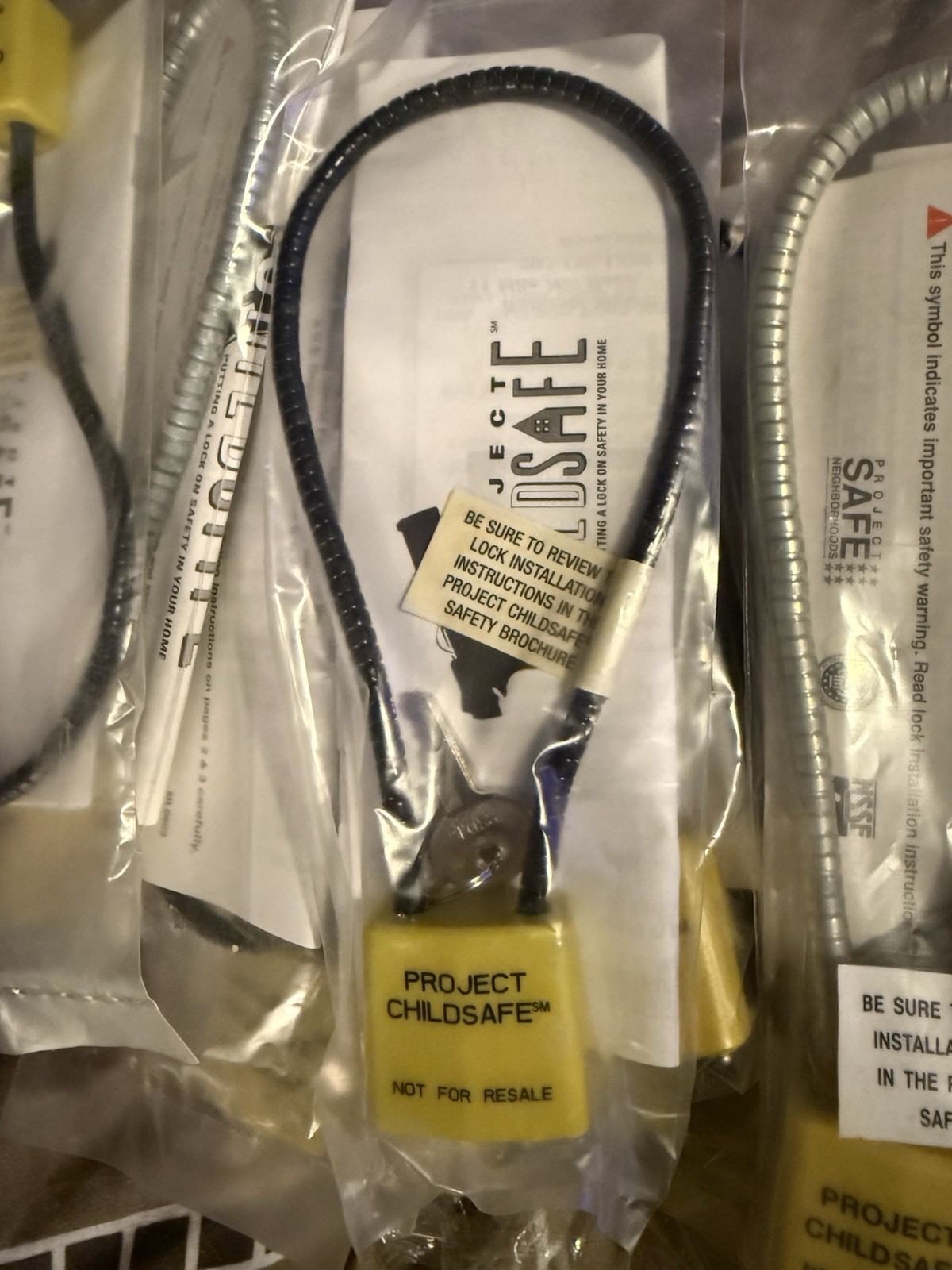 Gun Cable Locks With Keys New
