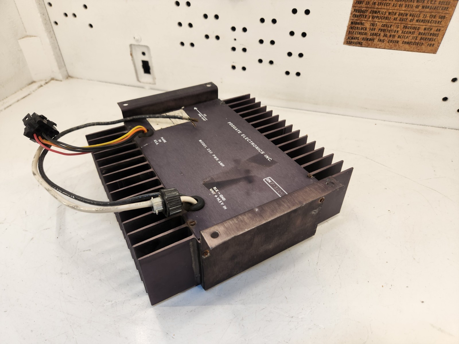 Fosgate The Punch PR 250 Power Amplifier, Old-school Pre Rockford.