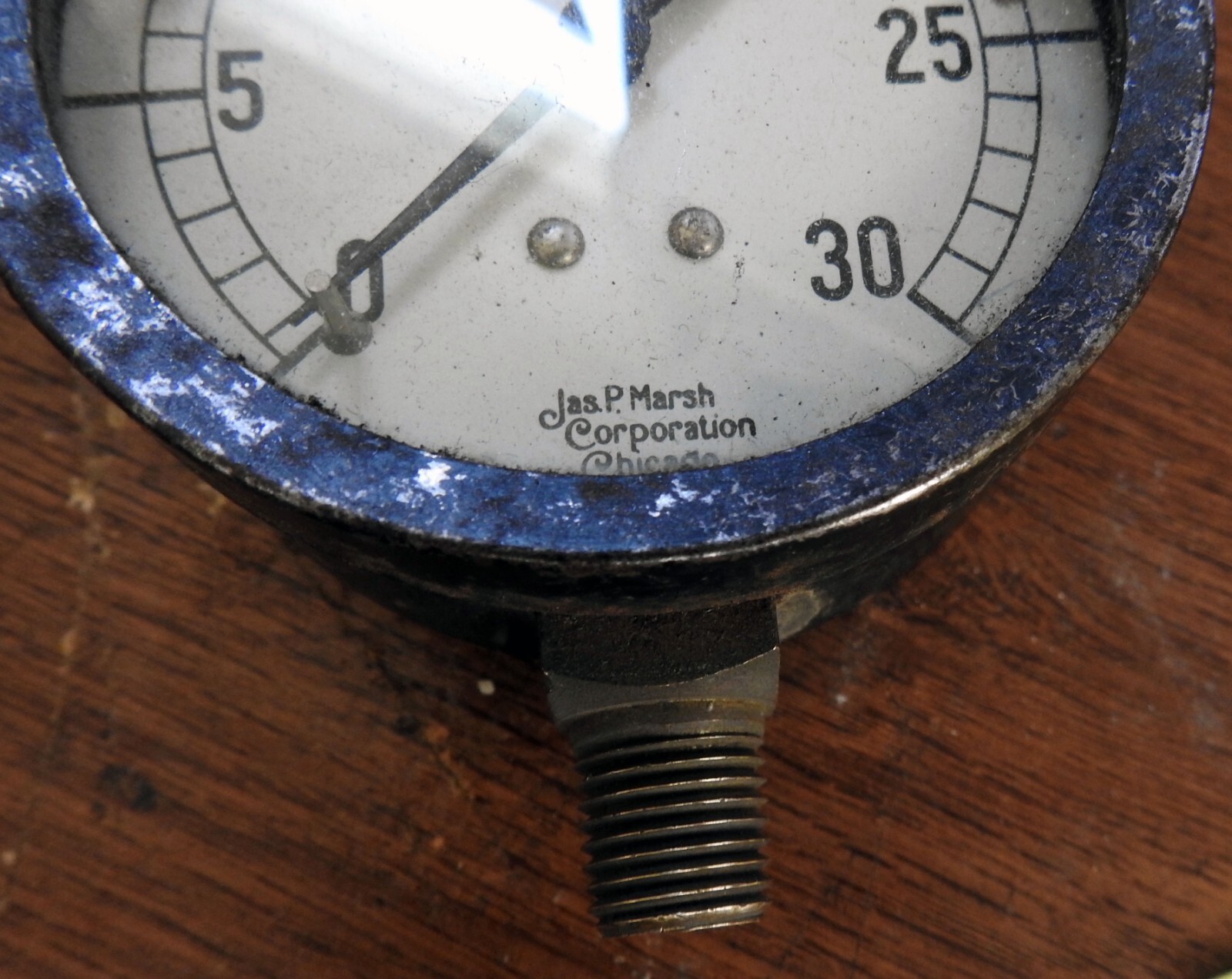 Vintage Jas P Marsh Pressure Gauge-Steampunk