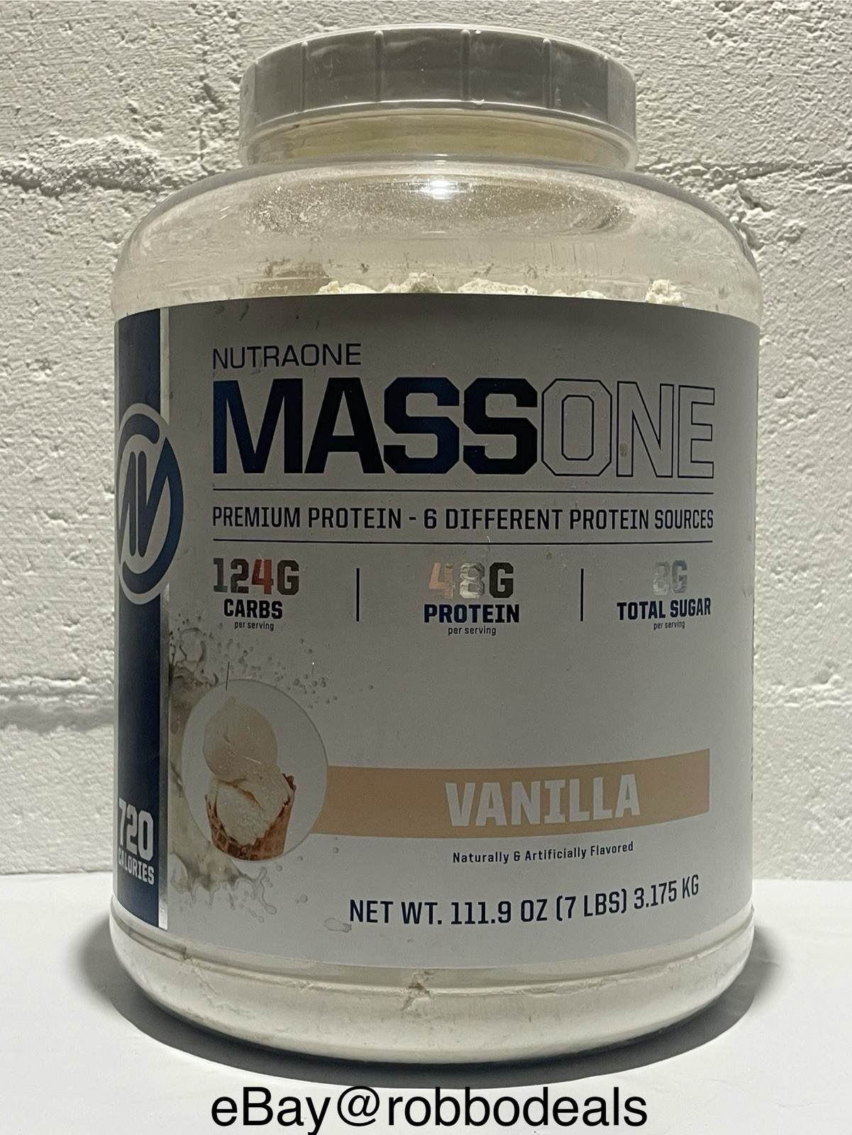 Vanilla Nutraone MassOne 111 oz Premium Protein