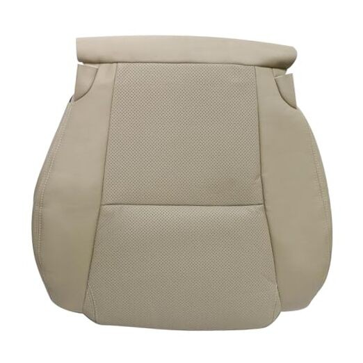 Driver Side Bottom Perforated Leather Seat Cover Compatible with Lexus Tan