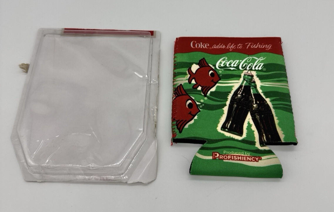 ProFishiency Coca Cola Coke Adds Life To Fishing Beverage Coozie NEW