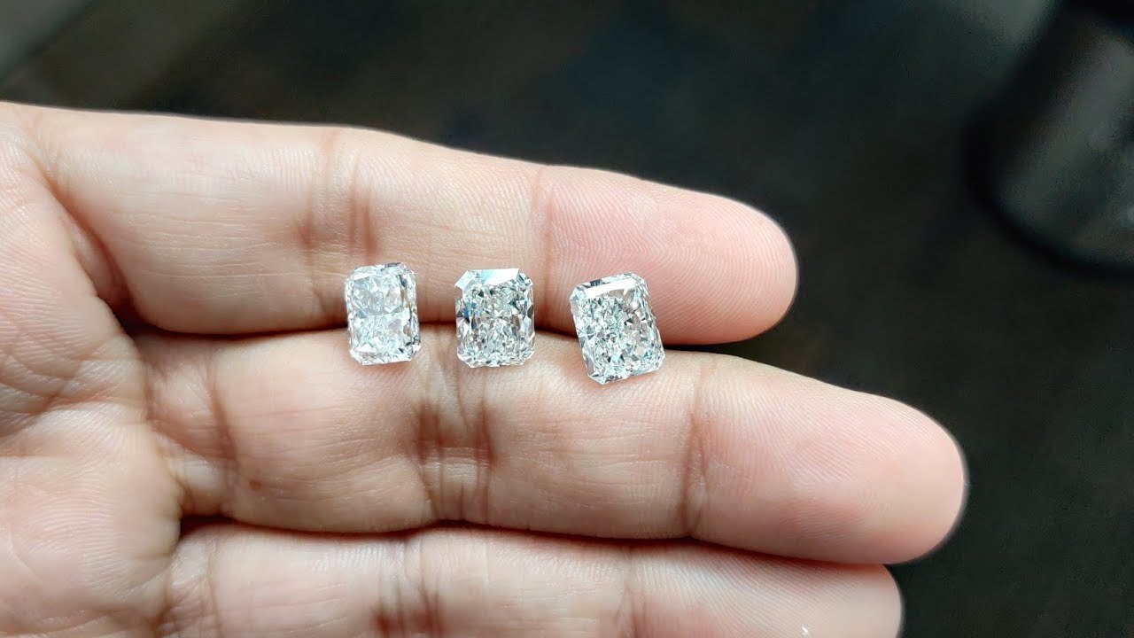 GRA Certified Loose Moissanite Radiant Cut Stones D VVS1 All Sizes