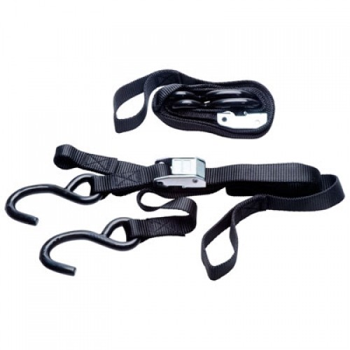Progrip Soft-Grip Tie Downs w/Soft Hook Black/Black 62-0052