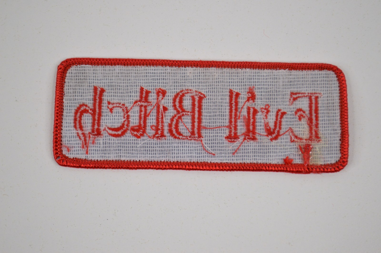Hot Leathers Motorcycle Biker Jacket Iron On Patch Evil B!tch 4" x 1.5"