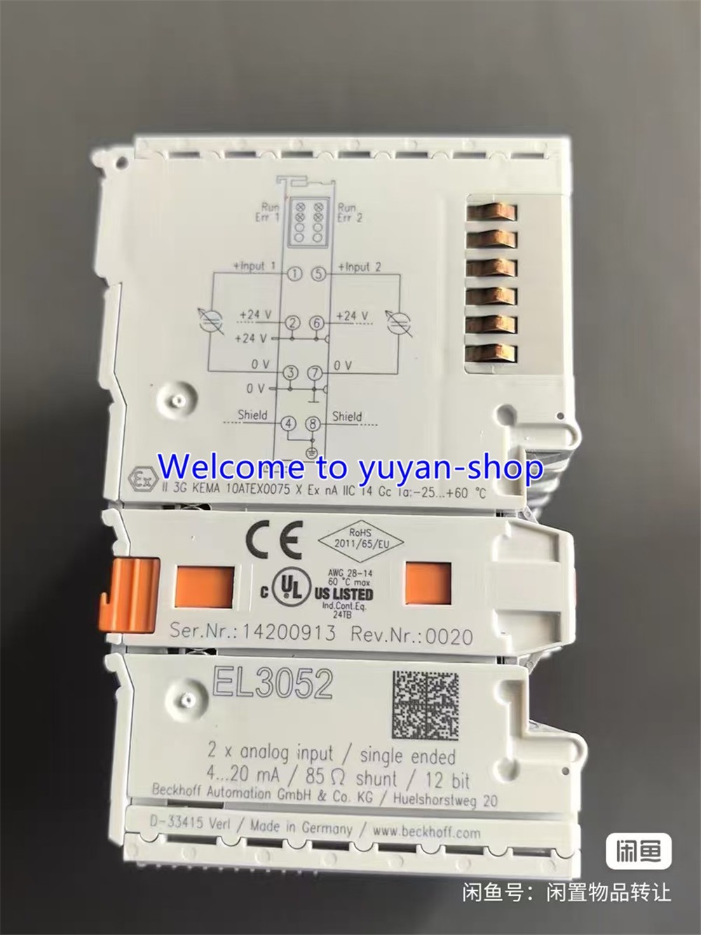 1PCS USED BECKHOFF EL3052 controller module #T2768A YS
