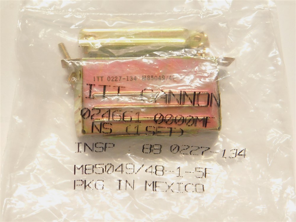 Mil-Spec ITT Cannon M85049/48-1-5F Deep Straight Clamp Backshell for 50P D-Sub