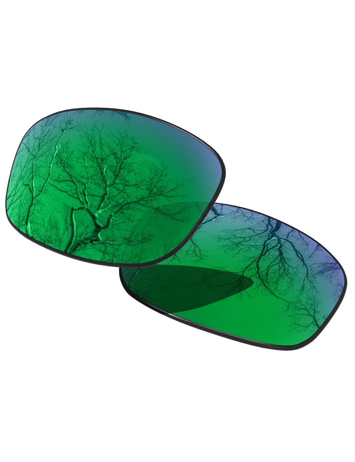 Polarized Replacement Lenses for-Oakley Fives Squared (4+1)²  O9238 Green Mirror
