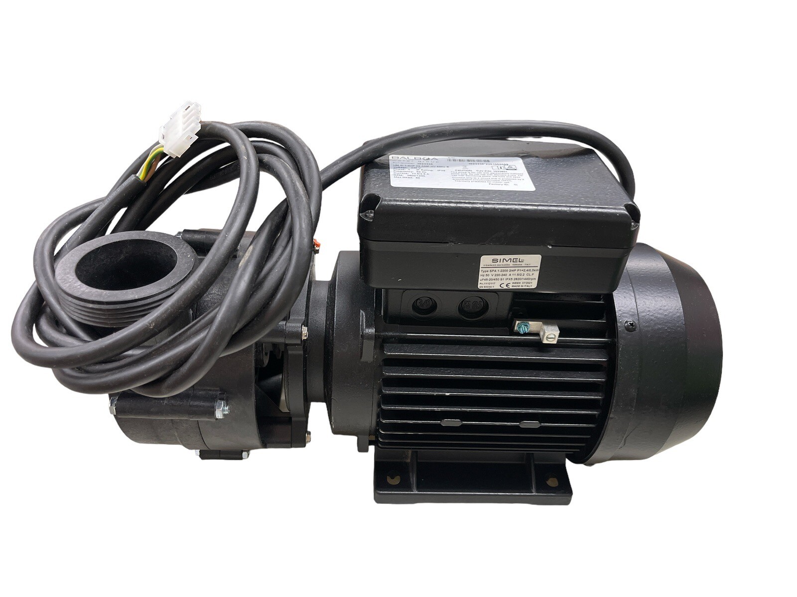 New Balboa Water 1023336 Spa Pump 3HP 2S AMP HV 50Hz 230V 1PH IPX5 2800/1400RPM