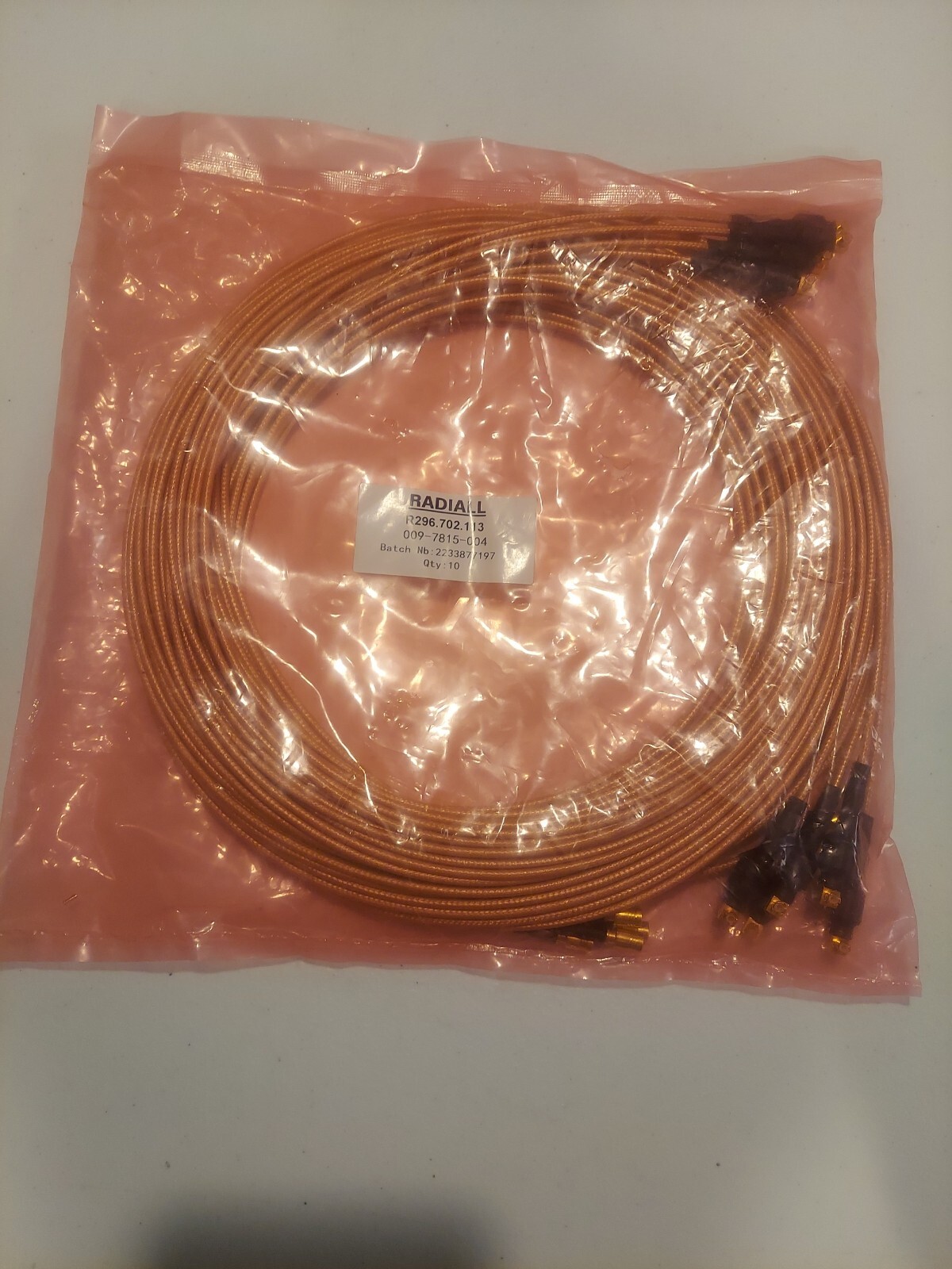Radiall R296702113 Sealed Package of 10 cables-wires 0097815004 2233877197