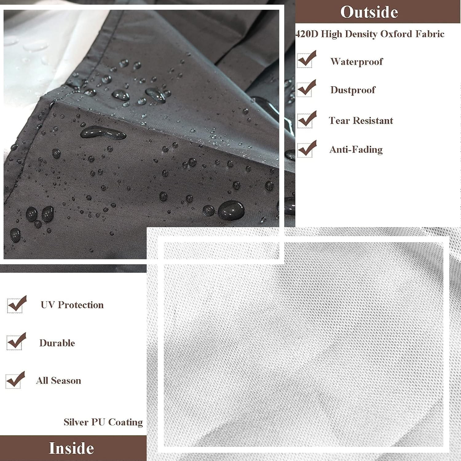 Versatile 55 Gallon Drum Cover Set - 2 Adjustable, Waterproof & Easy to Maintain