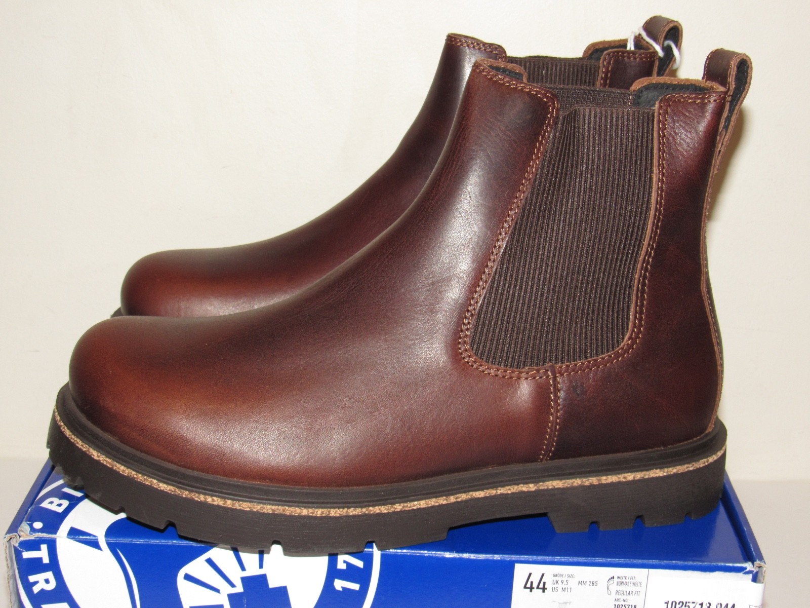 Birkenstock Highwood Slip On Mid Boots 44 Mens 11 Chocolate Ankle Leather NEW