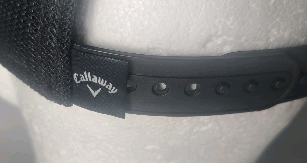 Callaway Golf "Designed in Carlsbad CA" Black Adjustable Snapback Hat Cap Used