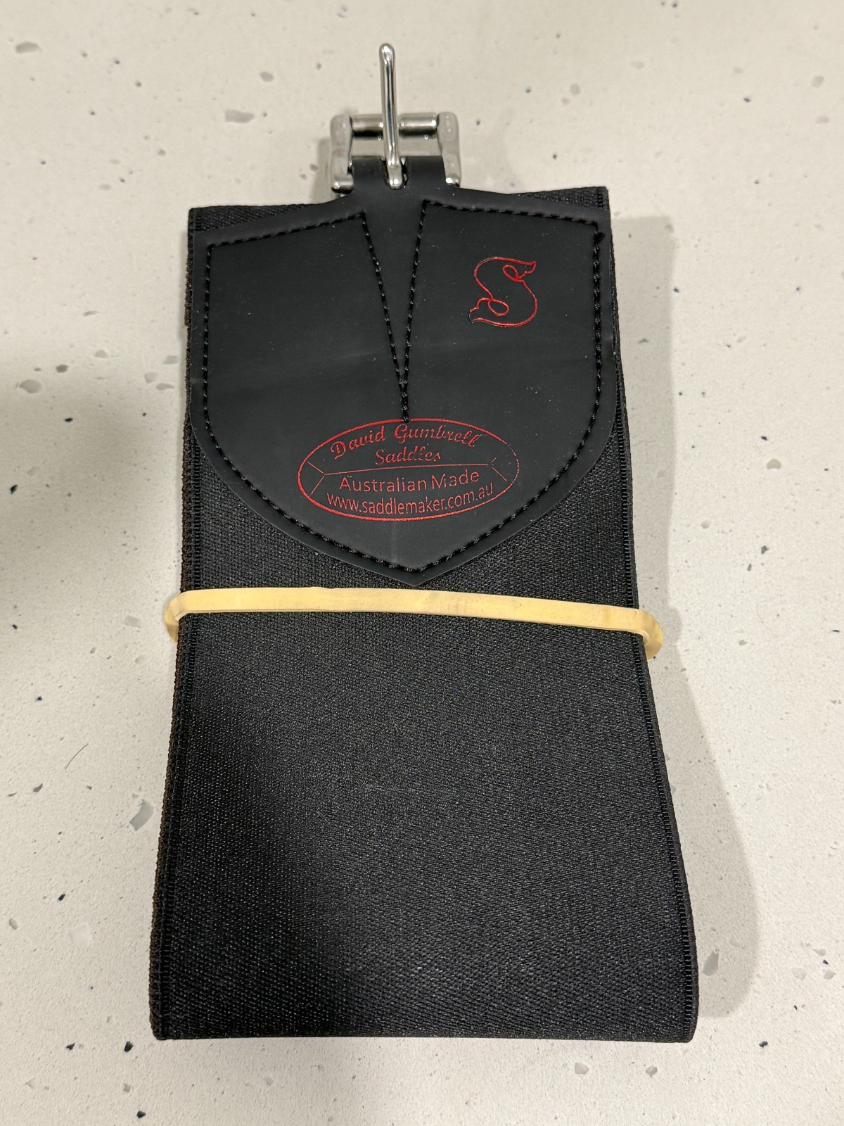 David Gumbrell Saddles 4" All Elastic Girth, Black S/ M RRP $60 Brand New