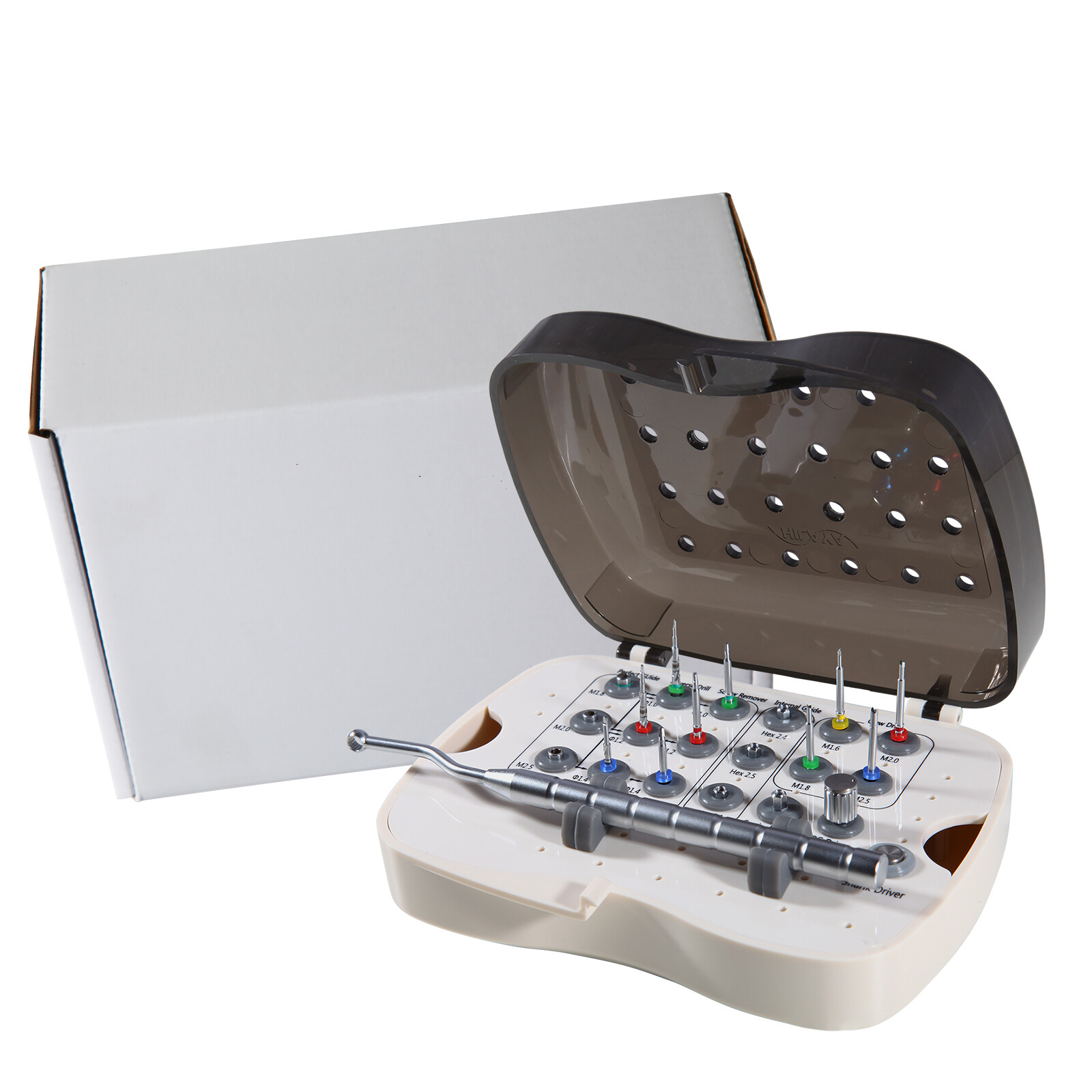 Dental Implant Broken Screw Remover Kit Reverse Drill Guide Driver Neobiotech SR