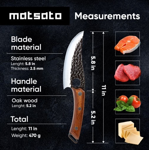 New Matsato Chef Knife, Japanese Professional Kitchen Knife - Free Shipping