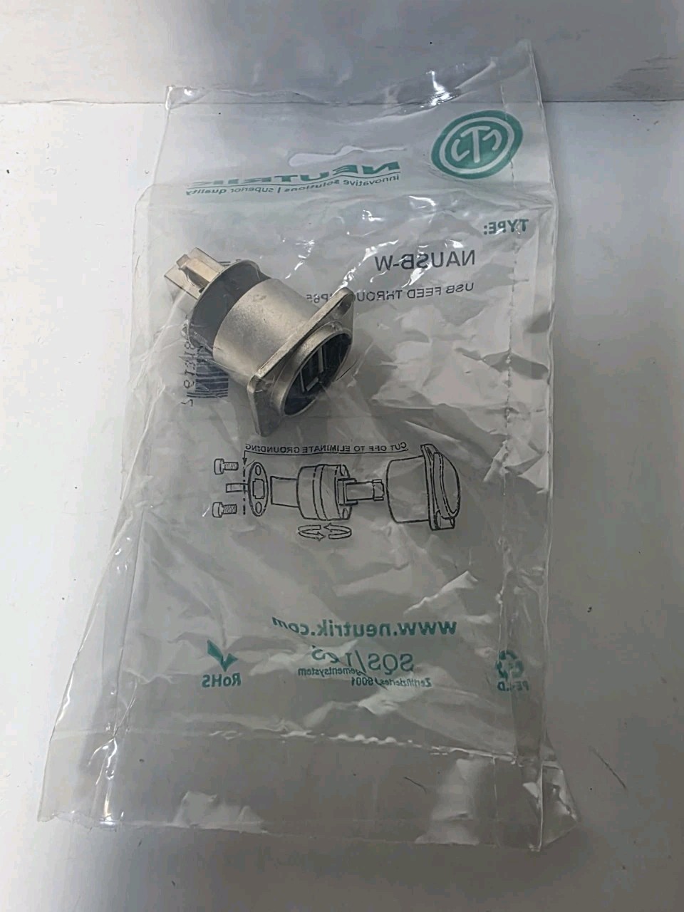 NEUTRIK NAUSB-W Panel Mt. Reversible USB Gender Changer Adapter