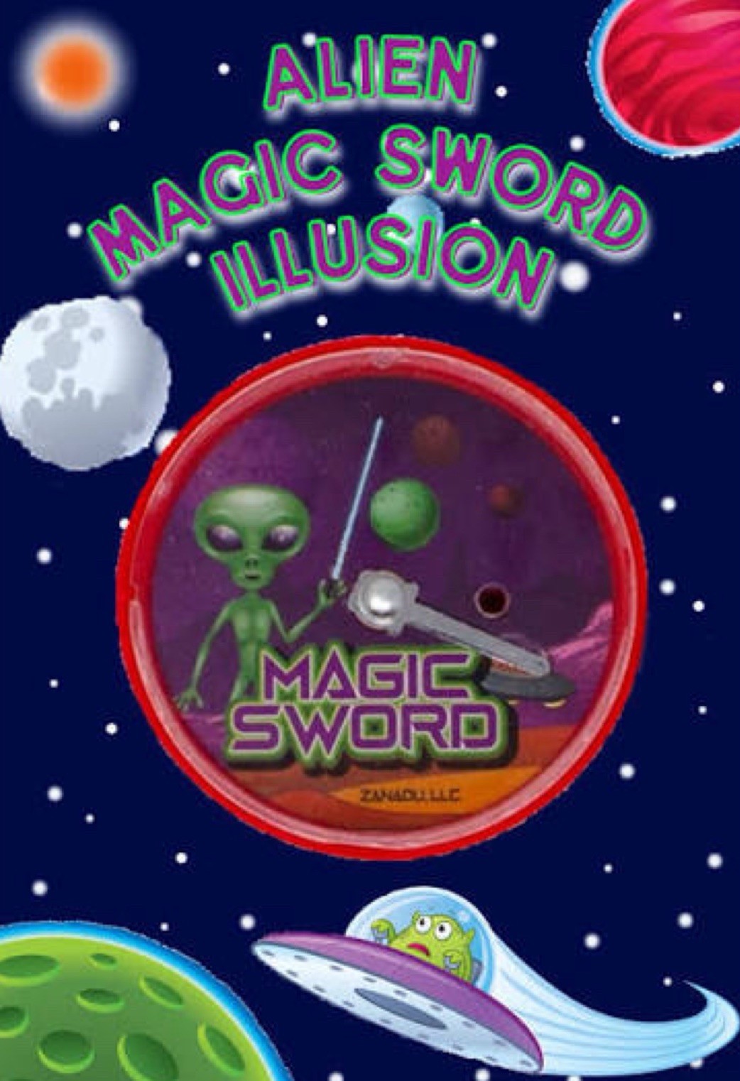ALIEN MAGIC SWORD  Illusion in your pocket requires no practice! Magic Trick