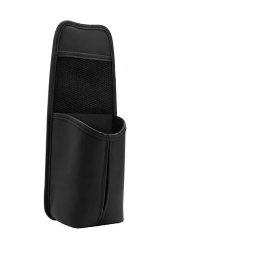 Car Tissue Holder, Waterproof Leather Hanging Water Bottle Storage 1 PC Black