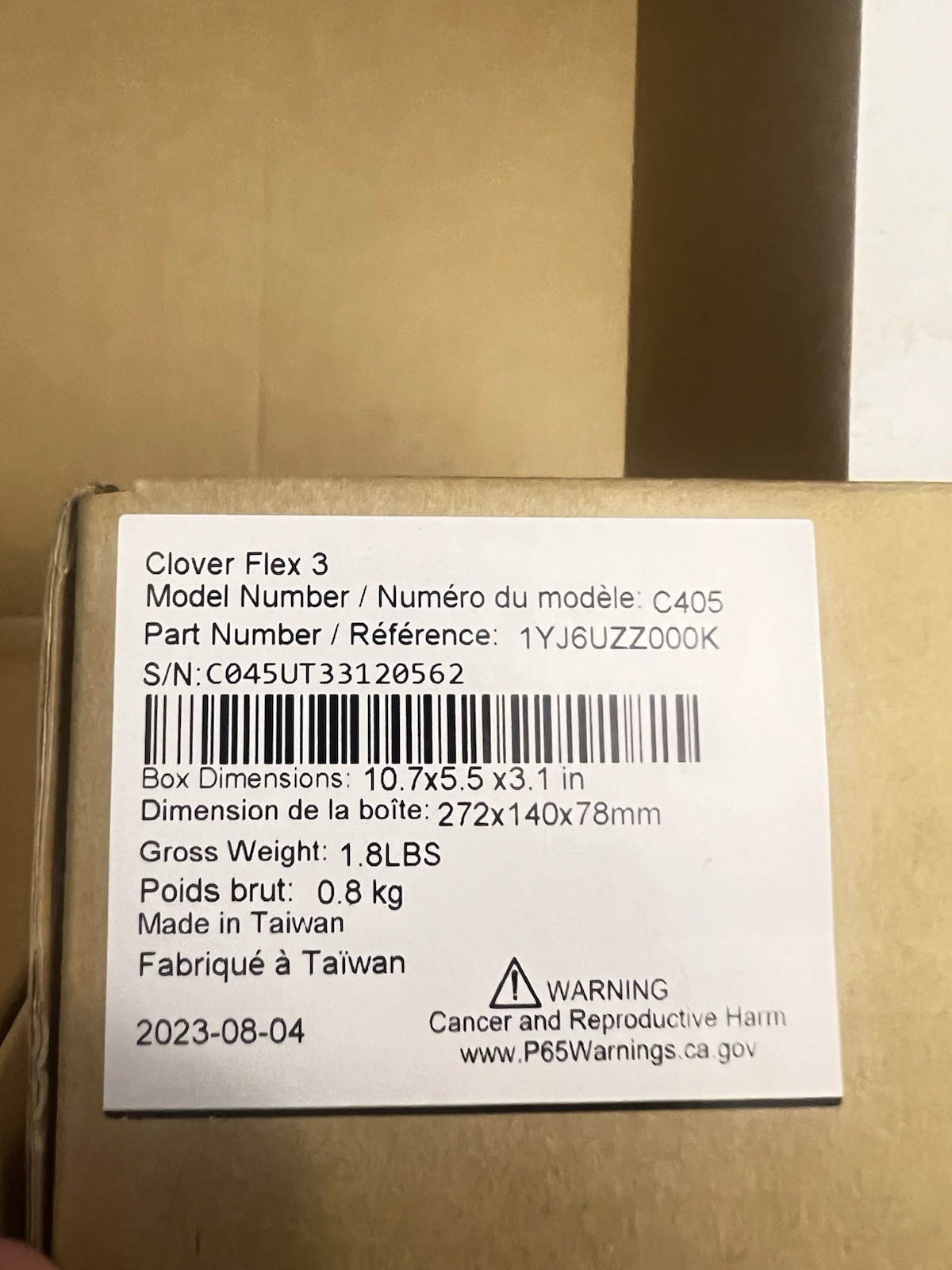 Clover Flex 3 C405 Starter Kit – Portable POS Payment Terminal