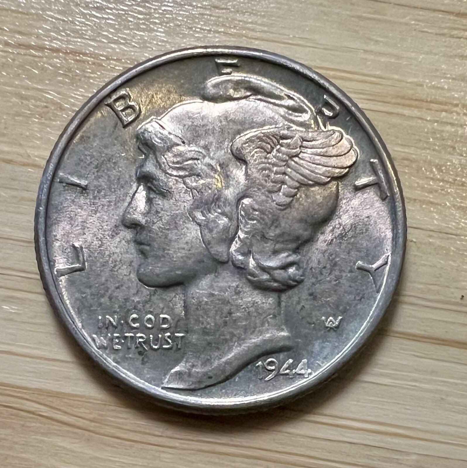 1944-P Mercury Dime 10C Silver - About Uncirculated (AU) – FREE SHIPPING