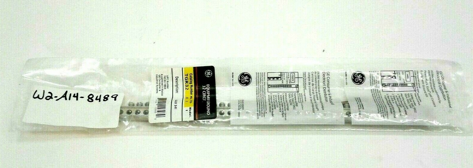 GE TGK32 Equipment Ground Bar 32 Circuit