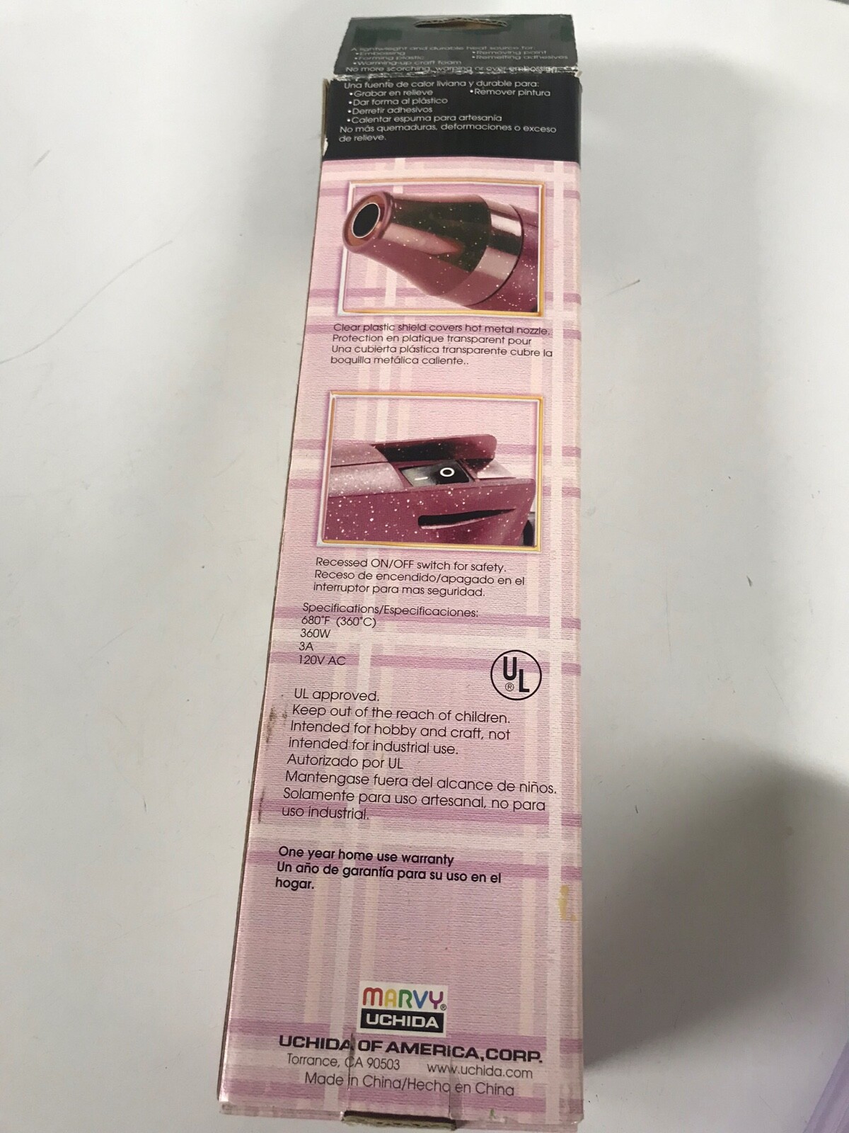 MARVY UCHIDA Embossing Heat Tool Model 2500 For Rubber Stamping A1