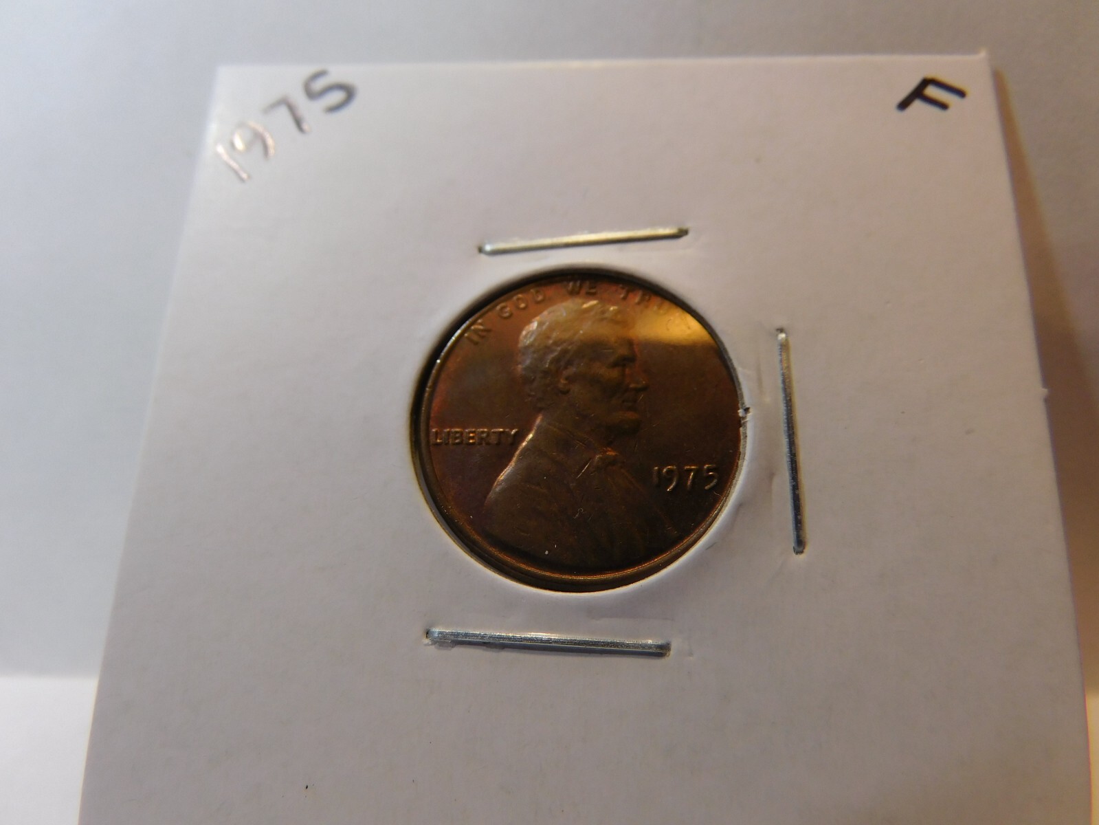 1975 Lincoln Cent (Penny) No Mint Mark-Very Good To Fine circulated Condition
