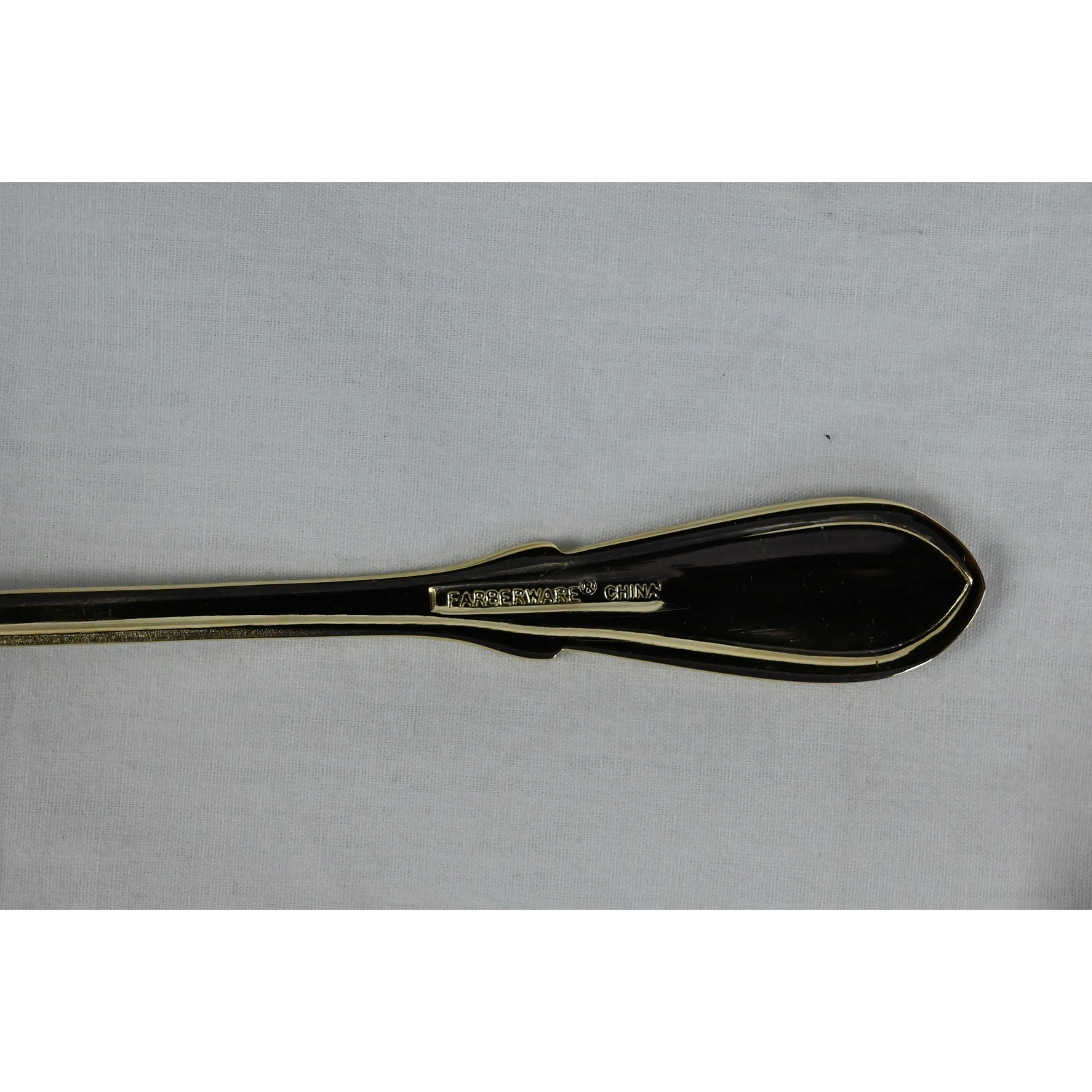 Farberware BREEZE GOLD Pattern Gold Electroplate 64 PC Flatware Set w/ Box