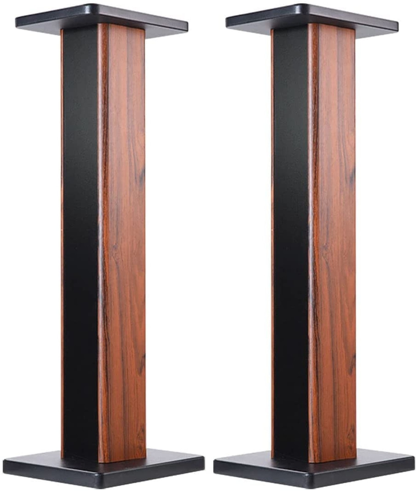 Wood Grain Speaker Stands 36 Inch Universal Floor Speaker Stand Pair Heavy Du...