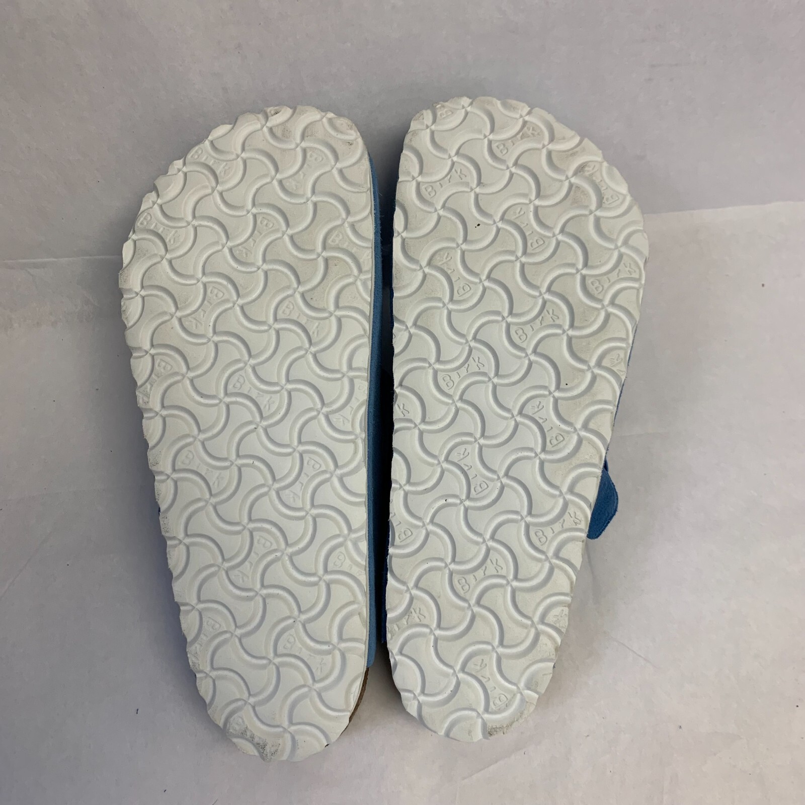 Birkenstock New w/ Box Boston Sky Blue Suede Leather Regular Width Select Size