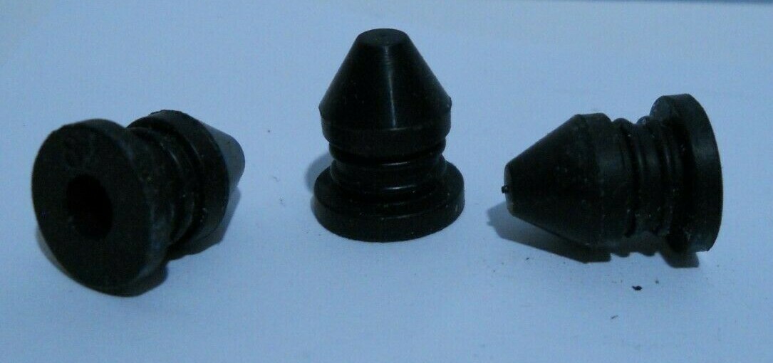 Lot of 20 Push In Black Rubber Plugs Fits 8mm hole 5051831