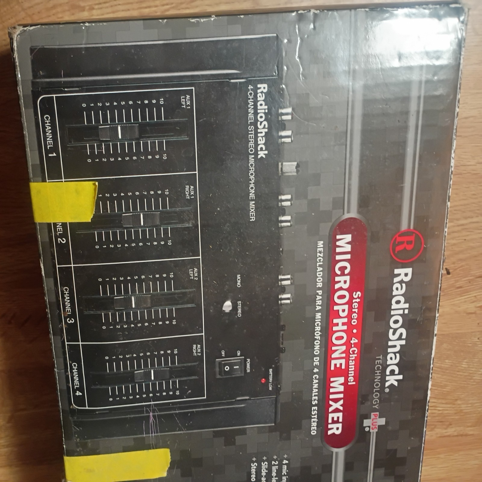 4 Channel Stereo Microphone Mixer Realistic 32-1105A Radio Shack