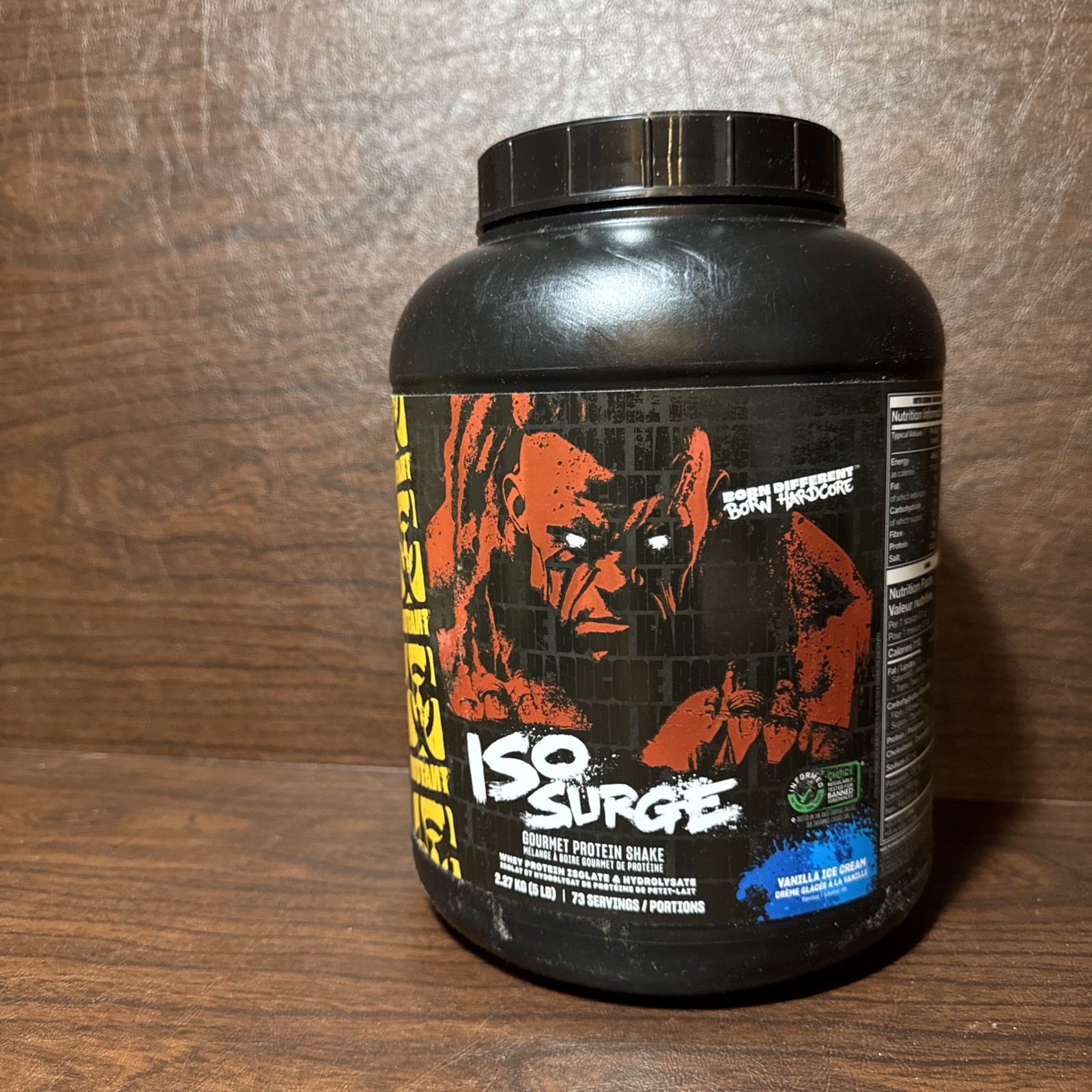 Mutant Hardcore ISO Whey Protein Isolate Powder  5lbs  Vanilla Ice Cream