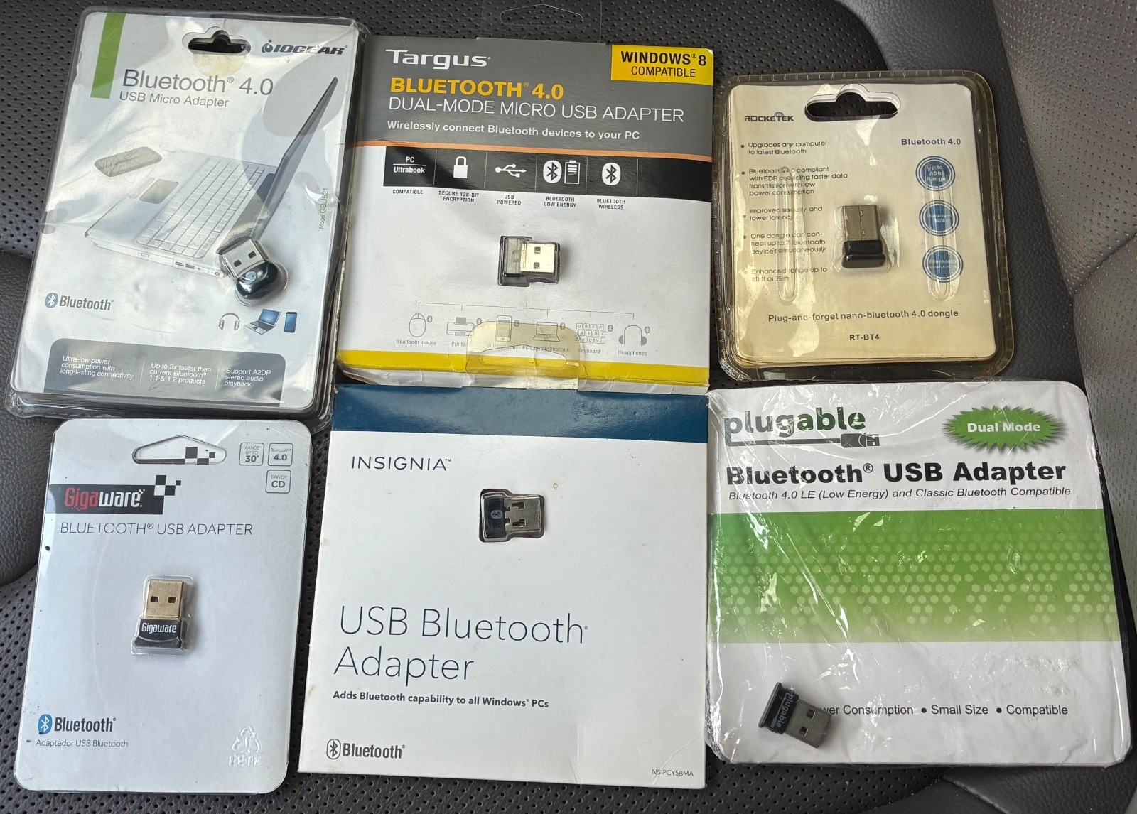 USB Bluetooth 4.0 Wireless Adapter Dongle Lot (6) Windows New Sealed & Open Box