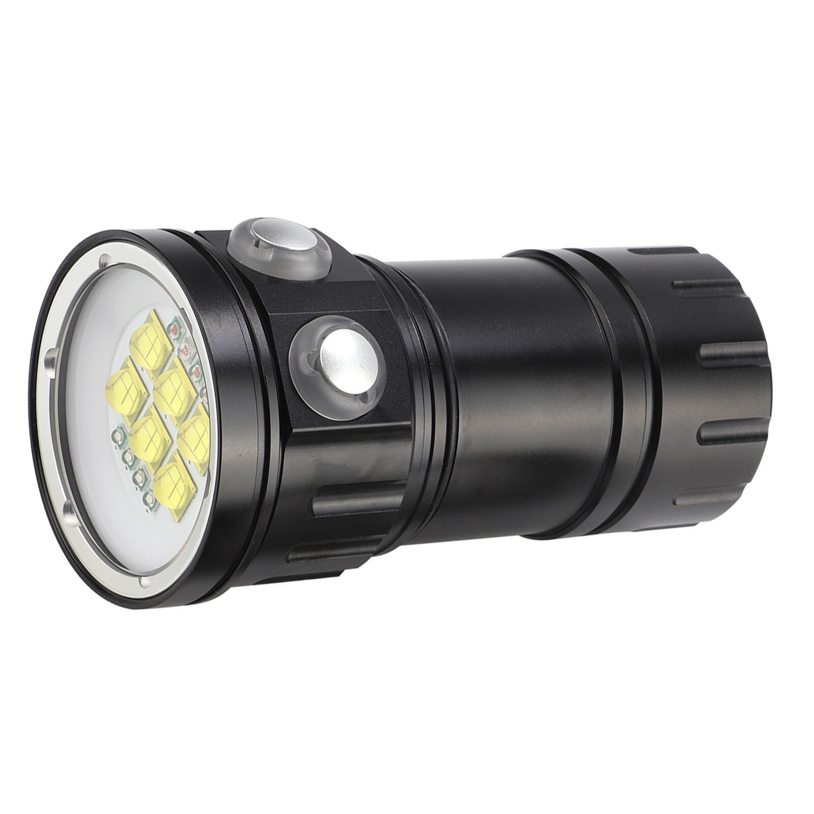 Outdoor Waterproof LED Diving Flashlight Red Blue White Light Torch Underwater